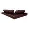 Leather Corner Sofa in Brown Aubergine by Koinor Diva 9