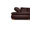Leather Corner Sofa in Brown Aubergine by Koinor Diva 7