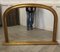 Victorian Arched Dark Gold Over Mantle Mirror, 1960s 4
