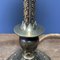 Brass Table Lamp with Mint Green Glass Hood 19