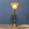 Brass Table Lamp with Mint Green Glass Hood 11