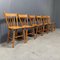 Sedie in legno color miele, Olanda, set di 2, Immagine 4