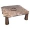 Square Grey Marble Coffee Table and Scale form Angelo Mangiarotti, 1975, Set of 2, Image 1