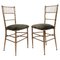 French Faux Bamboo Opera Chairs, 1940s, Set of 2 1