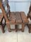 Brutalist Belgian Oak Dining Chairs, 1965, Set of 6, Image 4