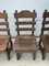 Brutalist Belgian Oak Dining Chairs, 1965, Set of 6 7