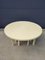 Round Dining Table in Cream from Jean Claude Dresse, 1975 3