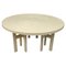 Round Dining Table in Cream from Jean Claude Dresse, 1975, Image 1