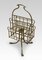 Vintage Brass Magazine Rack 2