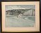 Henry Maurice Cahours, Petit Dalles Beach, Normandie, Frankreich, 1940er, Gouache, gerahmt 1