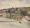 Henry Maurice Cahours, Petit Dalles Beach, Normandie, Frankreich, 1940er, Gouache, gerahmt 4