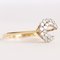 Vintage Yellow Gold and 14k White Gold with Brilliant Cut Diamond Ring, 1970s, Image 5