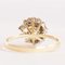 Vintage Yellow Gold and 14k White Gold with Brilliant Cut Diamond Ring, 1970s, Image 3