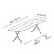 Outdoor Garden Table with Aluminum Legs from BD Barcelona 4