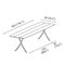 Outdoor Garden Table with Aluminum Legs from BD Barcelona, Image 4