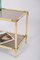 Italian Metal, Brass and Smoked Glass Coffee Table from Tommaso Barbi, 1970s 11