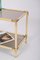 Italian Metal, Brass and Smoked Glass Coffee Table from Tommaso Barbi, 1970s, Image 11