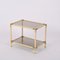 Italian Metal, Brass and Smoked Glass Coffee Table from Tommaso Barbi, 1970s, Image 10