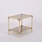 Italian Metal, Brass and Smoked Glass Coffee Table from Tommaso Barbi, 1970s 7