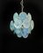 Vintage Italian Murano Chandelier with 24 Blue Disks, 1990s 9