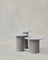 Raindrop Side Table Set in White Oak and Microcrete by Fred Rigby Studio, Set of 3 1