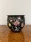 Jardiniere in ceramica con decori floreali, anni '20, Immagine 4