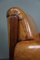 Vintage Art Deco Armchairs in Sheep Leather, Set of 2 12