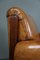 Vintage Art Deco Armchairs in Sheep Leather, Set of 2, Image 12