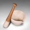 Small Antique Mortar and Pestle in Ceramic and Beech, 1900, Set of 2 6
