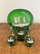 Victorian Green Dressing Table Set by Mary Gregory, 1860s, Set of 6 2