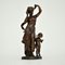 Bronzeskulptur einer Frau mit Kind, 1950er 3