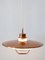 Mid-Century Modern Scandinavian Copper Pendant Lamp, 1960s 2
