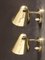 Verstellbare Wandlampen aus Messing von Jacques Biny für Luminalité, 1950er, 2er Set 5