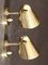 Verstellbare Wandlampen aus Messing von Jacques Biny für Luminalité, 1950er, 2er Set 4