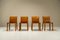 Chaises Cab en Cuir Cognac par Mario Bellini pour Cassina, Italie, 1977, Set de 4 2