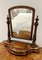 Viktorianischer Frisiertisch Spiegel aus Mahagoni, 1860er 5