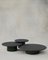 Raindrop Coffee Table Set in Black Oak and Moss Green by Fred Rigby Studio, Set of 3 1
