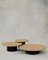 Raindrop Coffee Table Set in Oak and Patinated by Fred Rigby Studio, Set of 3 1