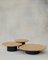 Raindrop Coffee Table Set in Oak and Midnight Blue by Fred Rigby Studio, Set of 3 1