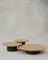 Tavolini da caffè Raindrop in quercia e quercia nera di Fred Rigby Studio, set di 3, Immagine 1