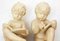 Sculptures d'Enfants en Plâtre Laqué, 1800s, Set de 2 13