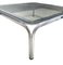 Chromed Metal Coffee Table with Glass Top, 1970s 3