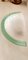 Wandlampe aus Muranoglas mit grünem Rand 2