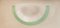 Wandlampe aus Muranoglas mit grünem Rand 8