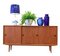 Credenza in teak con ante scorrevoli, Danimarca, anni '60, Immagine 6