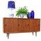 Credenza in teak con ante scorrevoli, Danimarca, anni '60, Immagine 7