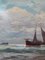 Ezelino Briante, Bateaux en mer, Oil on Wood, Framed, Image 7