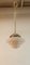 Deckenlampe aus Messing und Glas 1