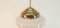 Deckenlampe aus Messing und Glas 5