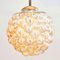 Large Mid-Century Modern Amber Bubble Glass Ceiling Light by Helena Tynell for Limburg, Germany, 1960s 3